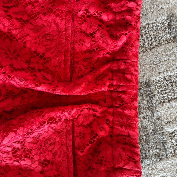 J . Crew Red Lace Fancy Pants - Picture 6 of 6